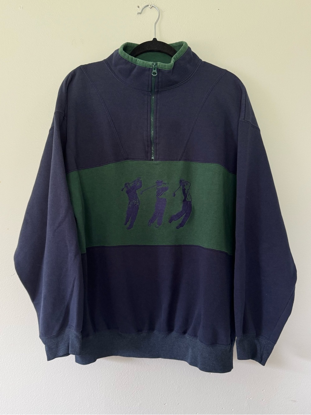 Vintage Bugle Boy Embroidered Golf Pullover
